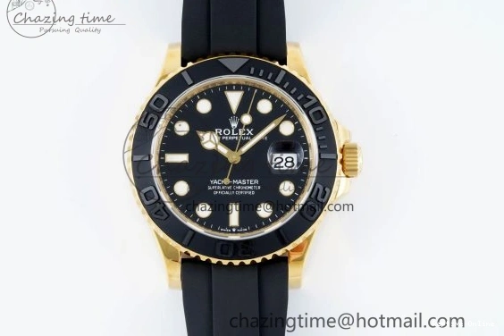 0211 Breathable Yacht-Master 42mm 226658 VSF 1:1 Best Edition 3D Black Ceramic Bezel on Black Rubber Strap VS 2097